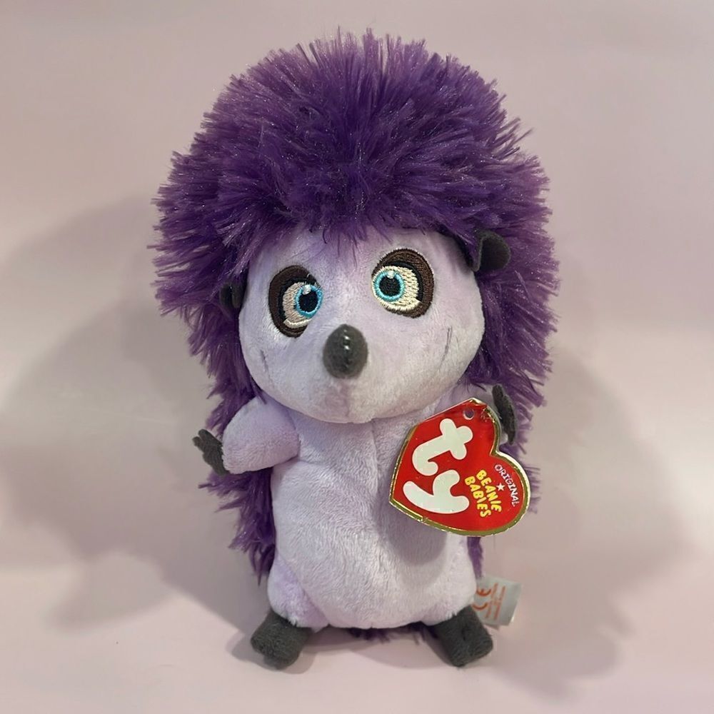2017 Una the Purple Hedgehog from Ferdinand the Movie Ty Beanie Baby EUC NWT 7”